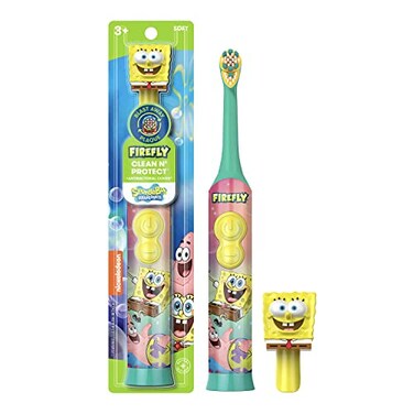 Firefly Clean N Protect Spongebob Power Toothbrush 1 CountPack of 1