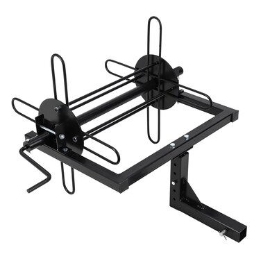 PioneerWorks Wire Unroller Fit 2inch Receiver Hitch Compatiblefor Truck or Tractor Connect Wire Spreader with Bolts for Fencing Multifunctional Black