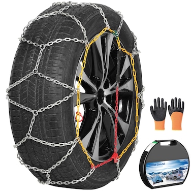 Arbnic 2 Packs Tire Chains Car Anti Slip Snow Chains for SUVTruckCar in Snow Sand Mud and Ice KN130