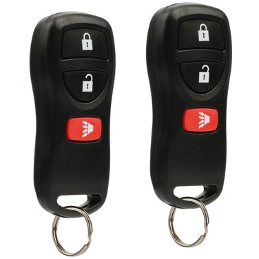 Key Fob Keyless Entry Remote fits Nissan Frontier Armada Murano Pathfinder Quest Sentra Titan Versa Xterra  Infiniti QX4 FX35 FX45 KBRASTU15 Set of 2