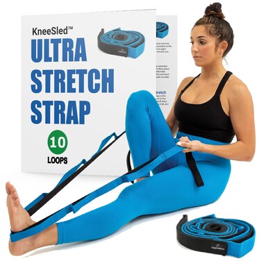 KNEE SLED Ultra Stretch Strap Stretching Strap Exercise Straps Best Choice for Physical Therapy