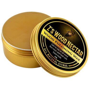 ZBD GOODS Zs Wood Nectar All Natural Beeswax Furniture Polish  Conditioner 6oz Made with Tung Oil Beeswax  Carnauba Wax  Great on Damaged  Untreated Wood SentCedarWood LemonGrass