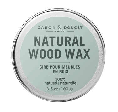 CARON  DOUCET  Natural Wood Conditioning Vegan Wax Finish  100 Plant Based Wood Conditioning and Polishing Wax Finish  Orange Scented  Suitable for Natural Wood Furniture 35oz