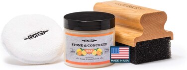 CLARKS Soapstone Slate and Concrete Finishing Kit  Soapstone Wax  Large Applicator  Buffing Pad  Soap Stone Slat and Concrete Countertop Wax