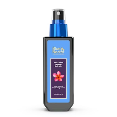 Blue Nectar Niraa Udupi Jasmine Body Mist for Long Lasting Freshness and Relaxation