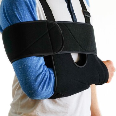 FlexGuard Support Arm Sling Shoulder Immobiliser  Fully Adjustable  Extra  Comfort Padded Medical Arm Large
