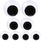 TrlaFy Giant Wiggle Googly Eyes with Self Adhesive Large Black Plastic Eyes for Crafts 2 Inch 3 Inch 4 Inch Set of 8