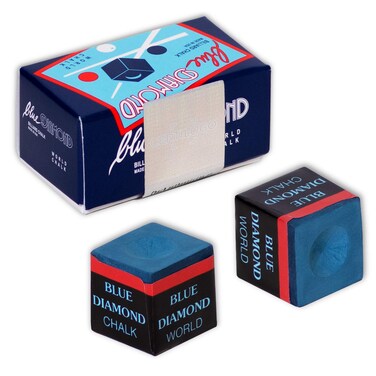 Longoni Blue Diamond Billiard Chalk wCertilogo Protection 2 pcs