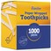 Montopack Individually Paper Wrapped Toothpicks  EcoFriendly Bulk Pack of 1000 Wooden Food Safe Fruit Pick for Appetizers Cocktail Barbecue  Party  Double Pointed Tooth Picks for Teeth Cleaning
