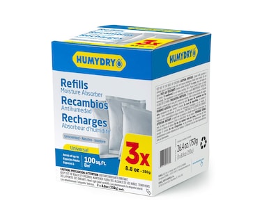 HUMYDRY USA250X3RC12 Unscented Moisture Absorber Refill 88Ounce 3Pack