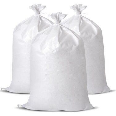Baypify 12X Sand Bags Heavy Duty Woven Gravel Bags50 X 75 CM SacksUsed for Flood Control Builders Garden WasteGrain Storage and Cargo Handling