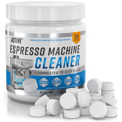 Espresso Machine Cleaning Tablets Descaling  120 Tabs  Compatible with Breville Barista Express Gaggia Delonghi Jura Philips  Expresso Maker Backflush Oil Remover Solution Cleaner Clean Tablet