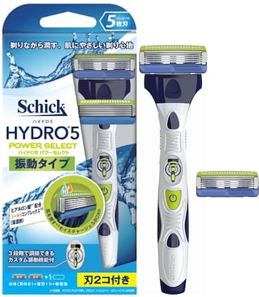 Schick Chic 5flute Hydro 5 Power Select Double Holder with 2 spare blades Spare blades 1 preinstalled on the body