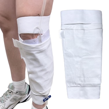 CHOYTONG Collection Leg Bag Sleeve Catheter Urine Drainage Pockets Calf Holder Strap for Incontinence S