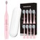 kingheroes Electric Toothbrush Set Comes with 8 Brush Heads  Travel Case4 Modes with 2 Minutes Built in Smart Timer One Charge for 60 Days 42000 VPM Motor Pink