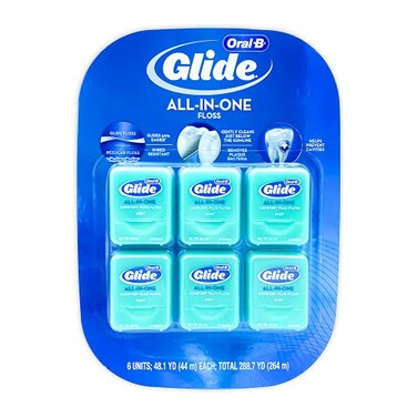 GLIDE Crest Comfort Plus Dental Floss Mint 40m Each 6 Pack