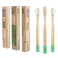 Rain Organic Bamboo Baby Kids Toothbrush  100 Safe Infant Toddler Toothbrush 6 to 12 Months and Up Natural BPAFree Biodegradable Wood Toothbrush Extra Soft Bristles Childrens Dental Care 3 Pack