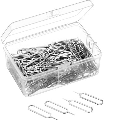 Tatuo 200 Pack SIM Card Tray Eject Pin Ejector Removal Tool Compatible with iPhone X 8 Plus 8 7 Plus All Other iPhone Models iPads iPods Samsung Galaxy NoteSEdgeJ Series HTC Phone Models