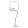 Flexible 10X Magnifying Makeup Mirror with HeightAdjustable Gooseneck and 360 Swivel Suction Cup for Precise Make Up and Beauty Routines  16cm x 16cm Square
