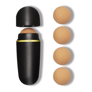 Lazzybeauty Oil Absorbing Volcanic Roller 5PCS Volcanic Rolling Balls for Face Volcanic Stone Face Roller Portable Reusable Oil Control On the Go Instant Results Remove Excess Shine for Oily Skin