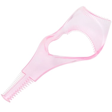 ASTRQLE 3Pcs Plastic Makeup Upper Lower Eye Lash Mascara Guard Applicator With Comb Eyelashes Curlers Shields Applicators Pink