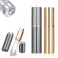 BRILIFLED Travel Atomizer Mini Refillable Empty Spray Perfume Bottle 5ml Grey  Gold Portable TSA Scent Pump Case Take It By Air wo Leaking for Men and Women