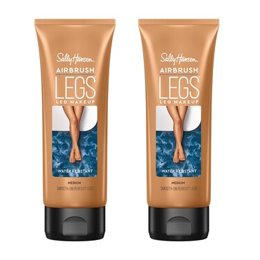 Sally Hansen Airbrush Legs Leg Makeup Lotion Medium 4 Oz Pack of 2