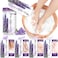 nbc BeautiLab Pedicure Kit Foot Soak Set Bubble Salt Sugar Scrub Massage Mask Massage Lotion in a Box 4 Step Foot Spa Kit for Dry FeetTired Feet1 Set Lavender