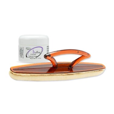 Winning Nails Chamois Buffer  Buffing Cream 175 Oz Set