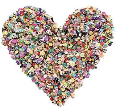 EHOPE 3000 PCS 3D Polymer Slices Fruit Slices DIY Nail Art Slime Supplies Charms Slime Making Kit Decoration Arts Crafts Mixed Pattern