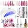 Vishine SUNOne 48 W LED UV Lamp Complete Set Nail Polish SemiPermanent Nail Dryer 6 Colours Gel Top Base Coat Complete Set Manicure Tool Accessories Nail Art Set C001