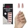 KISS Salon Xtend PressOn Nails Nail glue included Flowers Medium Pink Long Size Coffin Shape Includes 30 Nails 5Ml Led Soft Gel Adhesive 1 Manicure Stick 1 New Mini File New Prep Pad