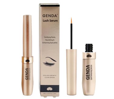 GENDA Lash Serum for Eyelash Growth Thicker Fuller and Longer Looking Eyelashes  Vegan and Cruelty Free 4 ml