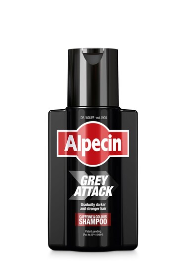 Alpecin Grey Attack Caffeine  Colour Shampoo  1 x 200 ml  Gradual Hair Darkening  Natural Colour Result Over 23 Weeks  Hereditary Hair Loss Is Prevented