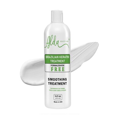 Alda Beauty Care Brazilian Keratin Hair Smoothing Treatment  Blowout Straightening System  Formaldehyde Free 16 fl oz