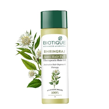 Biotique Bio Bhringraj Therapeutic Hair Oil for Falling Intensive Regrowth Treatment 200ml multi