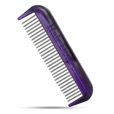 Hair Doctor 4 Mini Comb with silky smooth rotating teeth reduces hair breakage and hair loss Royal Purple