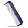 Hair Doctor 4 Mini Comb with silky smooth rotating teeth reduces hair breakage and hair loss Royal Purple