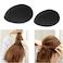 vipolish 4 Pcs 2 Pairs Black Sponge Bump It Up Volume Hair Base Hair Pad Headwear Fluffy Hair Padding Insert Cushion Hairstyle Bum Maker Braid Hair Style Holder for Women Girls