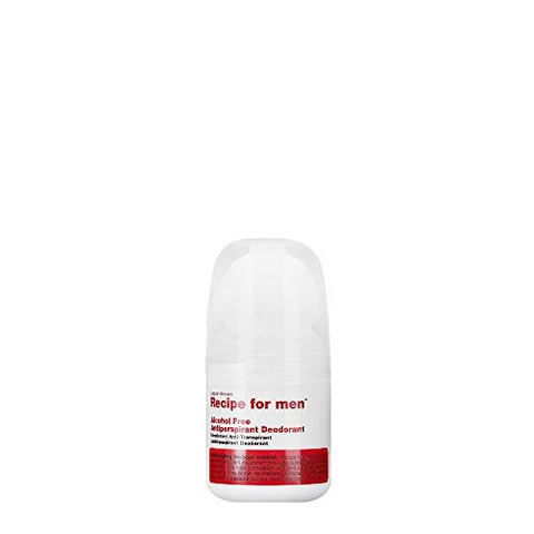 Recipe For Men Alcohol Free Antiperspirant For Men Deodorant  Protects From Wetness  Neutralizes Bacteria For 24Hours 60 ML