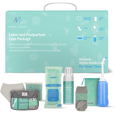 Mama  Wish Postpartum Recovery Kit  Includes Peri Bottle Comfy Garments  Essentials for Women After Birth
