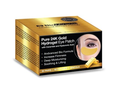 BioMiracle Pure 24K Gold Hydrogel Eye Mask Patch Luxury Advanced Bio Formula for Firmness Moisture Soothing  Lifting 60 Pieces