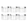 erioctry 120ml4 Oz Jars PET Plastic Empty Cosmetic Containers Cases with Silver Aluminum Caps Cream Lotion Box Ointments Bottle Food Bottle Makeup Pot Jar Pack of 6