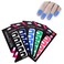 WEILUSI Nail Art Plastic Peel Off Sticker UShape Tape Polish Guards Cuticle Protectors Disposable 5 Sheets 50pcs