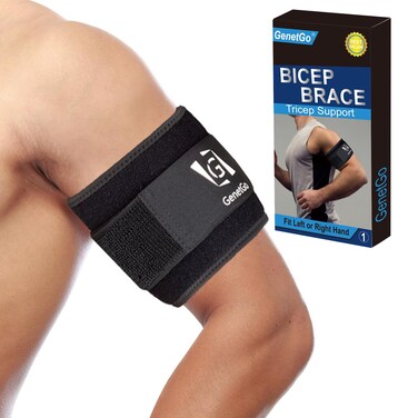 Bicep  Tricep Tendonitis Brace Compression Sleeve  Pain Relief for Bicep and Tricep Muscle Strains Upper Arm Support