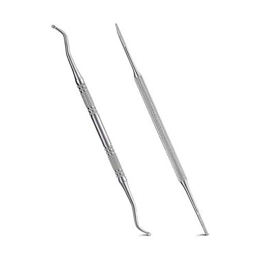 YINYIN 2PCS Ingrown Toenail File and Lifter with Storage Case100 Stainless Steel ingrown toenail toolDouble Sided Professional Grade Nail Cleaner Tool