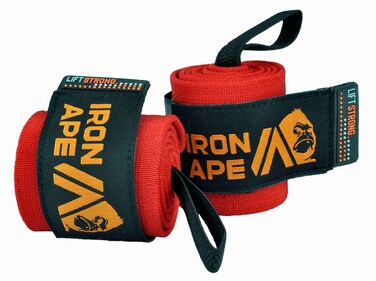 IRON APE Professional Grade Wrist Wraps 12 18 24  34 New Versatile Twin Thumb Loop Design for Powerlifting Weight Lifting and Bodybuilding Weightlifting Wrist Support for Men and Women