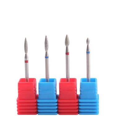 MZCMSL Flame Cuticle Drill Bit for Russian ManicureSafety Diamond Nail Drill Bit332 Electric Cuticle Remover Bit4pcs
