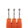 MZCMSL 3pcs 5mm Ball Head Cuticle Clean Drill Bits Diamond Burrs Nail Bits for Manicure and Pedicure