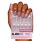 Glamnetic Press On Nails  Fairy Dust  Short Oval BeigePink Nails with a Mesmerizing Metallic Finish  15 Sizes  30 Nail Kit with Glue